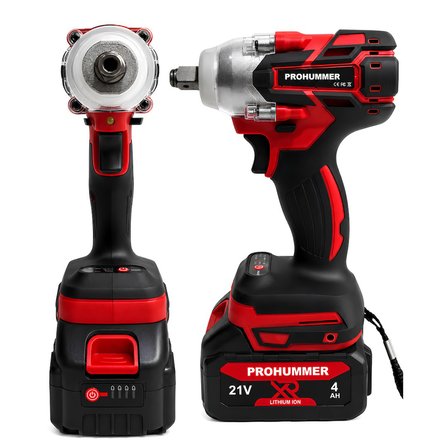 Prohummer PH338 Profesyonel Kömürsüz Akülü Kırmızı 6lı Set - 21V 4ah (Kırıcı Delici, Somun Sıkma, Vidalama, Avuç Taşlama, Dal Budama Makası, Dal Testeresi)