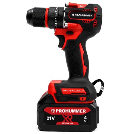 Prohummer PH338 Profesyonel Kömürsüz Akülü Kırmızı 6lı Set - 21V 4ah (Kırıcı Delici, Somun Sıkma, Vidalama, Avuç Taşlama, Dal Budama Makası, Dal Testeresi)