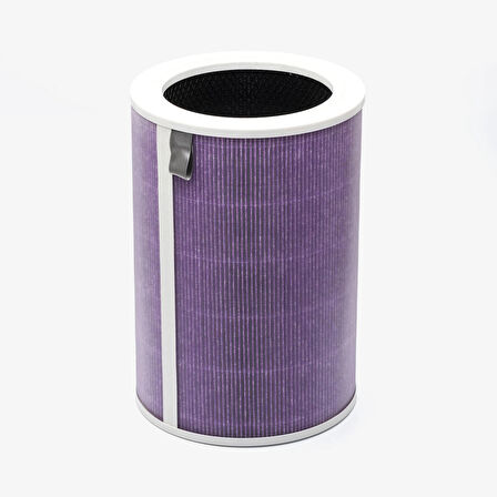 Purmed Xiaomi Smart Air Purifier 4 Uyumlu Rfid Çipli Hepa + Karbon Filtre Mor