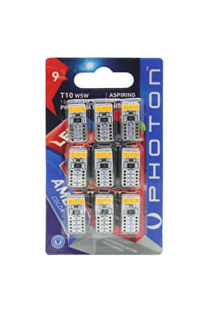 Led Ph7010na B9 Blister 9 Adet Amber Turuncu Led