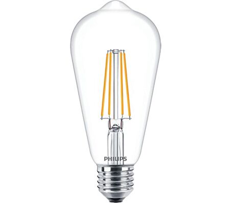 Philips LED Classic 7W/60W ST64 E27 Dim Edilemez 2700K (Sarı) Led Filament Ampul 