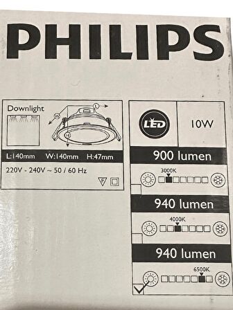 Philips 10W 6500K Beyaz Led Sıva Altı Spot