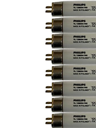 Philips 13W 765 6500K (Beyaz Işık) Floresan G5 Duylu T5 Floresan (8 Adet)