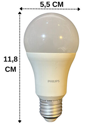 Philips 13W (90W) 6500K (Beyaz Işık) E27 Duylu Klasik Led Ampul (4 Adet)