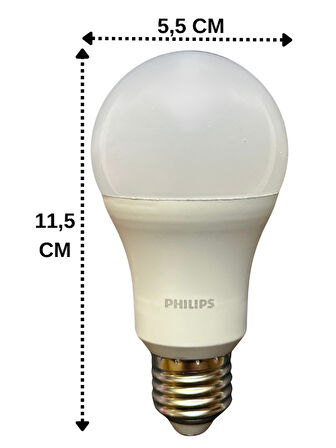 Philips 13W (100W) 6500K (Beyaz Işık) E27 Duylu Led Ampul