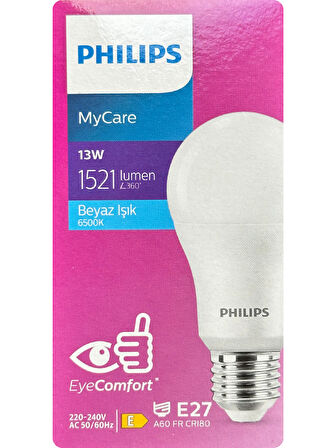 Philips 13W (100W) 6500K (Beyaz Işık) E27 Duylu Led Ampul (5 Adet)