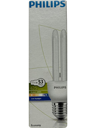 Philips 11W (53W) 6500K (Beyaz Işık) E27 Duylu (Kalın Duy) Floresan Ampul