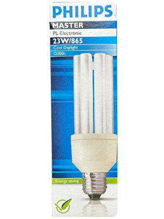 Philips 23W (125W) 6500K (Beyaz Işık) E27 Duylu (Kalın Duy) Floresan Ampul