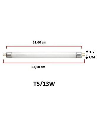 13W 827 2700K (Sarı Işık) G5 Duylu T5 Floresan