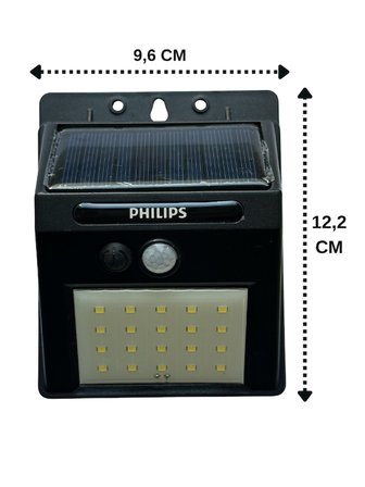 (4 Adet) Philips 5W Beyaz Işık (6500K) Güneş Panelli Duvar Armatür