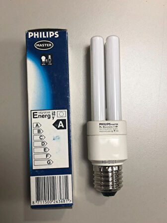 PHILIPS MASTER PL E27  11W =600 LÜMEN  SARI