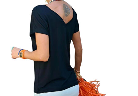 ÖN ARKA V  YAKA MODAL t-shirt