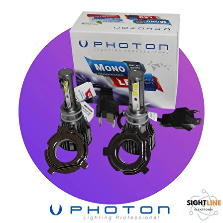 Photon Mono Yeni Seri H4 Beyaz Led Xenon 14000 Lümen 6500 Kelvin (Sağ-Sol) Takım MN2914