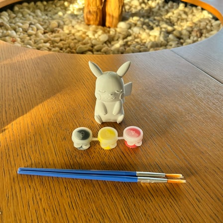 Pikachu Boyanabilir 3D Figür Seti - Boya ve Fırça Dahil Çocuk Hobi Aktivite Kiti