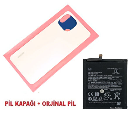 Tkgz Xiaomi Mİ 11 LİTE Arka Pil Batarya Kapağı + PİL (CAM) PEMBE