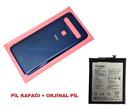 Tkgz Tcl 10L (T770H) Arka Pil Batarya Kapağı + PİL (CAM) MAVİ