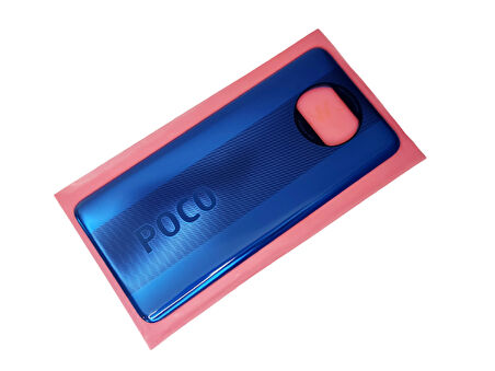 Xiaomi POCO X3 / Poco X3 NFC Arka Kapak Batarya Pil Kapağı + PİL (CAM) MAVİ
