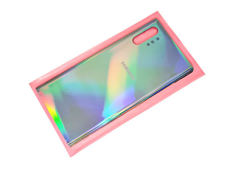 Samsung Galaxy NOTE 10 PLUS Arka Pil Batarya Kapağı + PİL (CAM) GRİ