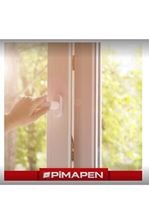 5 ADET-Pimapen® Marka Orijinal Pencere Kolu (BEYAZ)