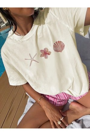 Summer Pinterest Design Unisex Oversize T-shirt