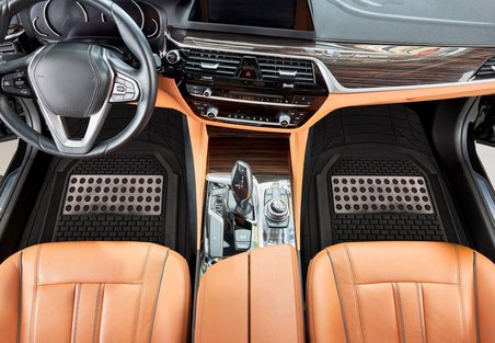VOLVO S90 2024  MODEL UYUMLU SİYAH- GRİ KROM RENK  PREMİUM OTO PASPAS SETİ