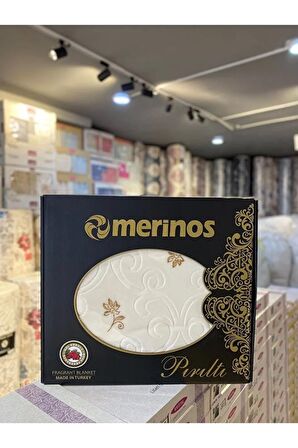 Merinos Pırıltı Çift Kişilik Battaniye ( Simli) GOLD Renk Tek Ebat Beden