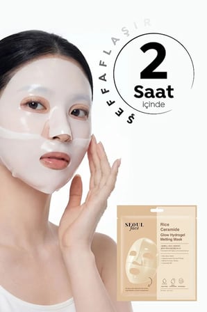 Dermal Seoul Face Pirinç Seramid Hidrojel Nemlendrici Eriyen Kore Maske 34 gr 3 Adet