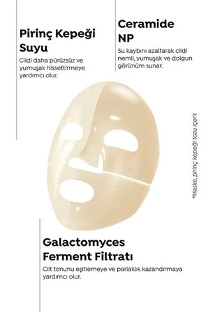 Dermal Seoul Face Pirinç Seramid Hidrojel Nemlendrici Eriyen Kore Maske 34 gr 5 Adet