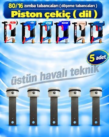 Genel Hırdavat Bea Tipi 80/16 Havalı Zımba Tabancası Piston Çekiç 5 Adet