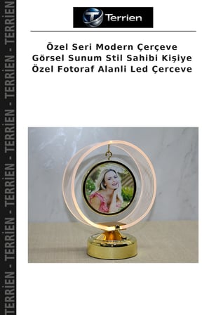 Özel Seri Modern Çerçeve Görsel Sunum Stil Sahibi Kişiye Özel Fotoraf Alanli Led Çerceve