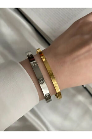 Marka Model Carti Çelik Kararmaz Bileklik