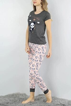 Panda Baskılı Pijama Takımı