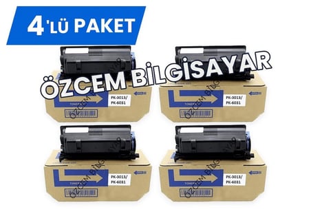 Utax Pk-3013/pk-6031 P-4531/p-4536/p-5536 Uyumlu Siyah Toner -4 Lüi -paket -japon Toner 