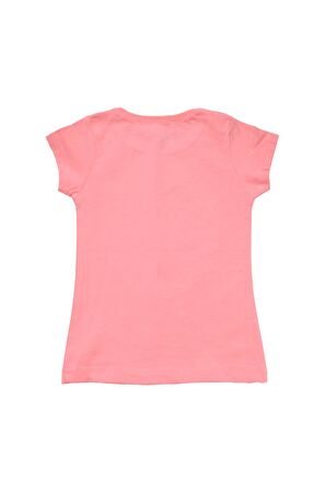 Renkli Roses Baskılı Tshirt Pembe