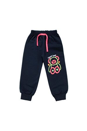 Happy Bear Nakışlı Alt Lacivert