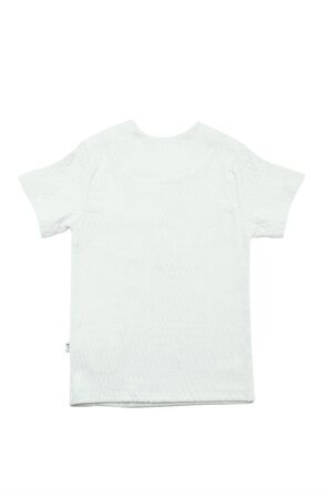 Düğmeli Yaka Detaylı Nakışlı Erkek Bebek Takım Mavi