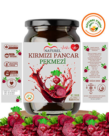 NATUREL KIRMIZI PANCAR PEKMEZİ 550 GR