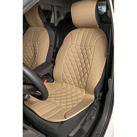 
Ford Fiesta Yeni Lüx Oto Koltuk Minderi Ön 2'li Set ELEGANCE Serisi BEJ