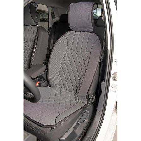 Kia Stonic Lüx Oto Koltuk Minderi Ön 2'li Set ELEGANCE Serisi GRİ