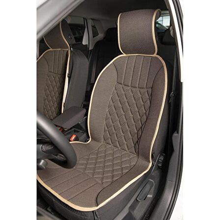 
Volkswagen Touran Lüx Oto Koltuk Minderi Ön 2'li Set ELEGANCE Serisi KOYU BEJ
