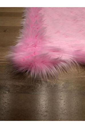 Kuzu Post Peluş Premium Yumuşacık Tüylü Halı Çift Kafa