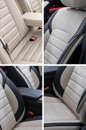 Dodge Challengerı Facelift 2014 Hemı 5.7 V8 377 Hp 2017 UYUMLU  KUMAŞ ALCANTARA OTO KOLTUK KILIFI BEJ