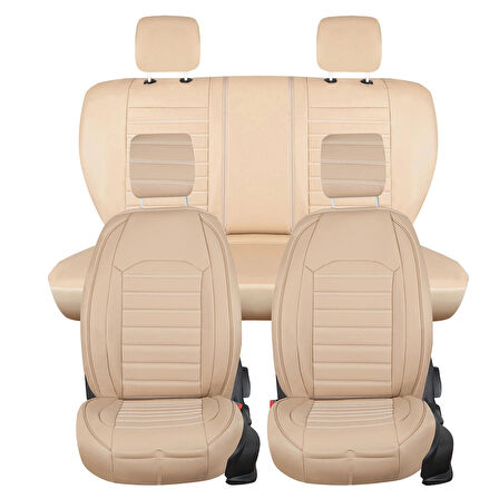 Kia Sportage Yeni Lüx Deri OTO KOLTUK KILIFI Ön Arka Takım Set Orjinal BEJ