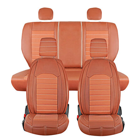 Nissan Skystar Lüx Deri OTO KOLTUK KILIFI Ön Arka Takım Set Orjinal TARÇIN