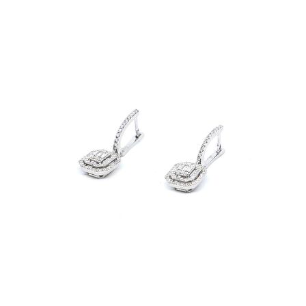 Pırlanta Baget Küpe 0.13 Ct