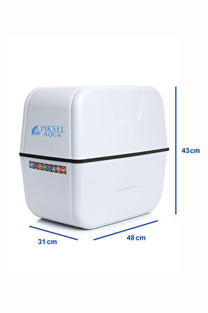 12 Aşamalı  Standart Membranlı Pompalı Alkali ve Detoks Filtrei Su Arıtma Cihazı