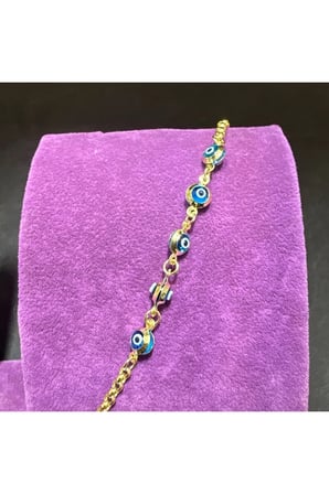 14 Ayar Altın Bileklik nazar boncuklu 1.87gr - F00062