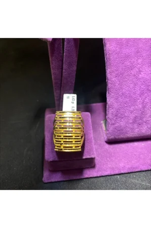 22 Ayar Altın Yüzük Kaburga Modern Tasarım 5.43gr Kadın - Y00948