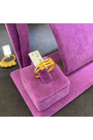 22 Ayar Altın Yüzük Dorika Modern Tasarım 2.11gr Hediye - Y01044