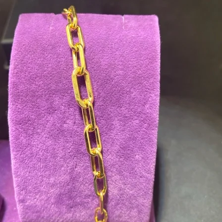 22 Ayar Altın Bileklik italyan model ataç 5.12gr - F00070